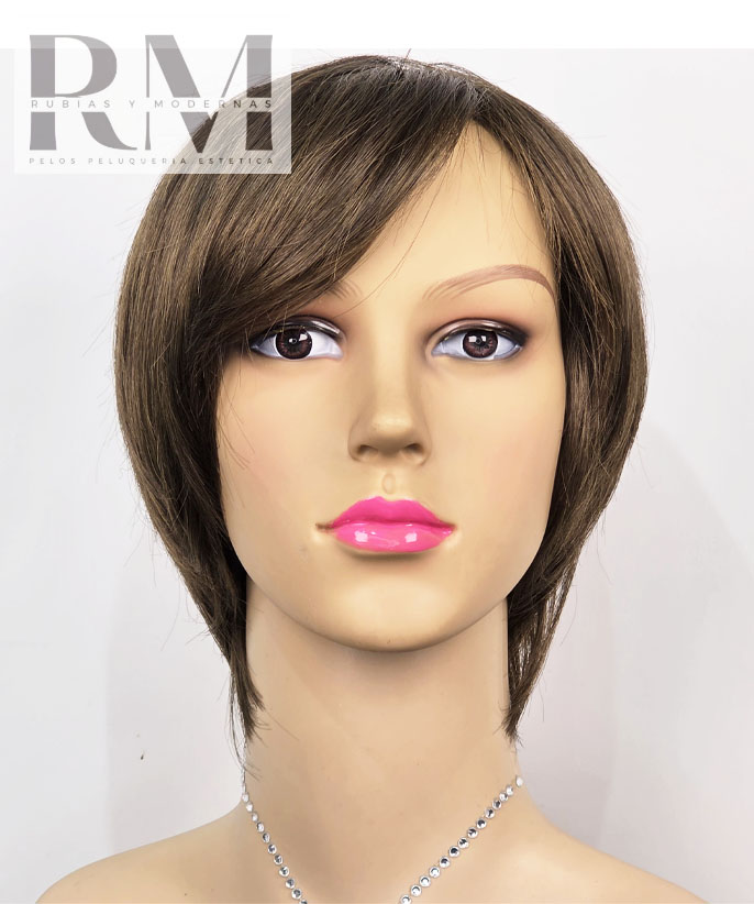 PELUCA CORTA SINTETICA CHOCOLATE