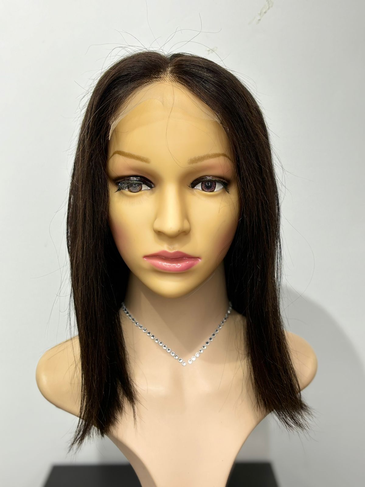 Peluca Natural lace front larga